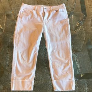 J. Jill denim white with cuffs